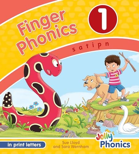 Jolly Phonics Finger Phonics1〜7 Finger Phonics Books: In Print Letters (1-7): Lloyd, Sue, Wernham